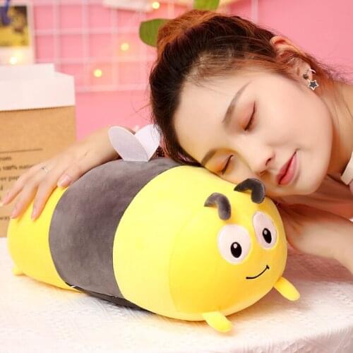 New Anime kawaii plush bee ladybug baby toys speelgoed stuffed toys peluche pillow baby room home decorative pillows