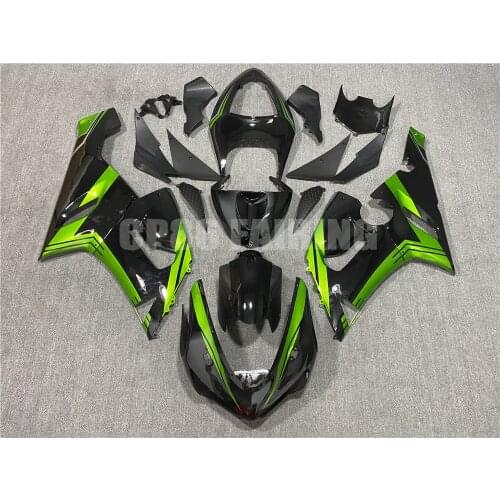 New ABS Whole Motorcycle Fairing Kit Fit For KAWASAKI NINJA 636 ZX6R ZX-6R 2005 2006 05 06 Injection Bodywork Black Green ZXMT