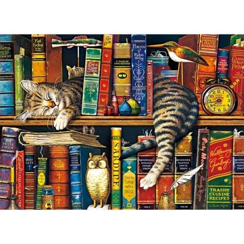 2021 Animal Jigsaw Puzzle 1000 Piece Cat Puzzles for Adults Kids Educational Gift for Teenagers