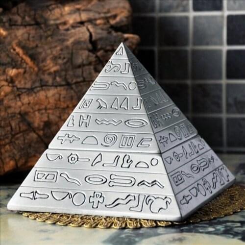 Pyramid Ashtray Epoxy Resin Mold Smoke Storage Box Casting Silicone Mould DIY Crafts Ornaments Making Tools