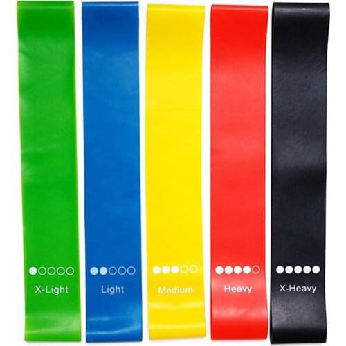 NEW Yoga Resistance Rubber Bands Indoor Outdoor Fitness Equipment 0.35mm-1.1mm Pilates Sport Training Workout Elastic Bands