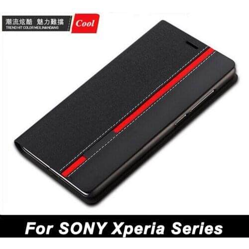Luxury Wallet Bag Stand Mixed Colors Flip PU Leather Case For Sony Xperia 10 Plus XZ4 Compact X Z3 Z4V Z5 Cover w/ Card Slots