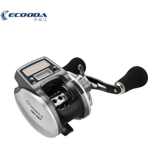 Ecooda EMA500 Digital Baitcasting Reel 6.2:1High Speed Bait Casting Reel 6+1BB Fishing Reel Left Right Hand CNC Met