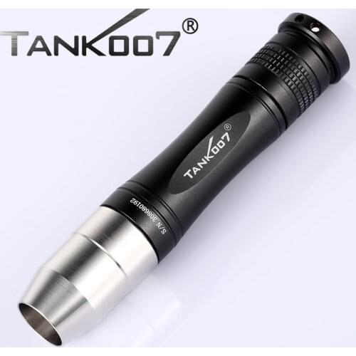 TANK007 TK568 1-Mode CREE Q5 LED Yellow Light Flashlight for Jade Jewellry Appraisal FREE Shipping