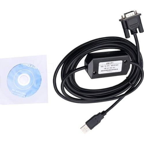 USB Version for Siemens S7-200 PLC Programming Cable PC/PPI Data Program Converter Adapter 3 Metres for Win 7/XP + Driver CD