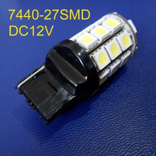 High quality 12V 5W T20 7440 Car Turn Signal,W21W DRL Auto Led Rear Fog Lamp Reverse Light Led Tail Bulbs free shpping 2pcs/lot