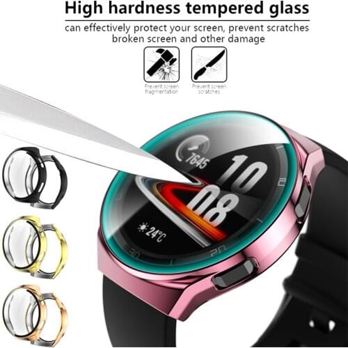For Huawei watch GT 2e gt2e full cover TPU plating screen protector case smart watch electroplated plated protective case