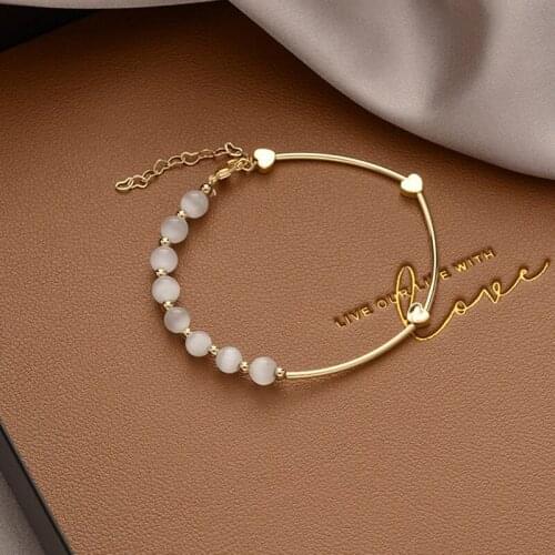 New Korean Style Baroque Pearl Bracelet For Women Fashion Snowflake Crystal Pendant Bracelets & Bangles Jewelry Gifts