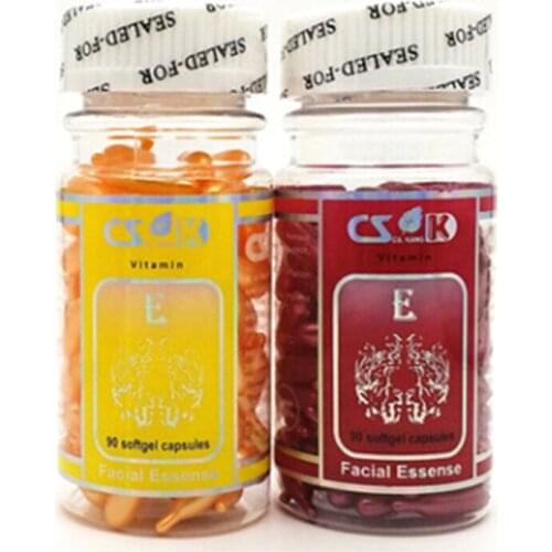 2bottle serum facial vitamins c Capsule vitamin e essence oil Ve Face Freckle Spot skin care serum skin whitening serum centella