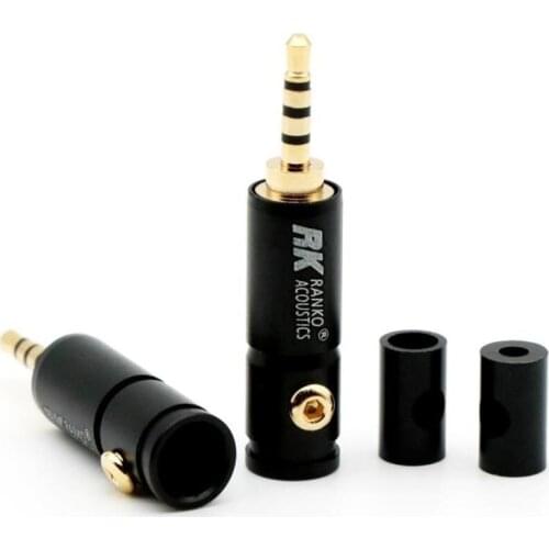 2.5mm 3.5mm earphone plug gold plated 2pcs