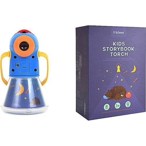3 In1 Kids Cartoon Educational Toy Torch Projector Child Toy Kaleidoscope Handrail Galaxy Night Light
