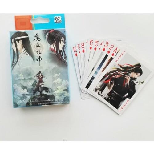 54 Sheets/Set Grandmaster of Demonic Cultivation Anime Poker Cards Mo Dao Zu Shi Character Collection Playing Cards