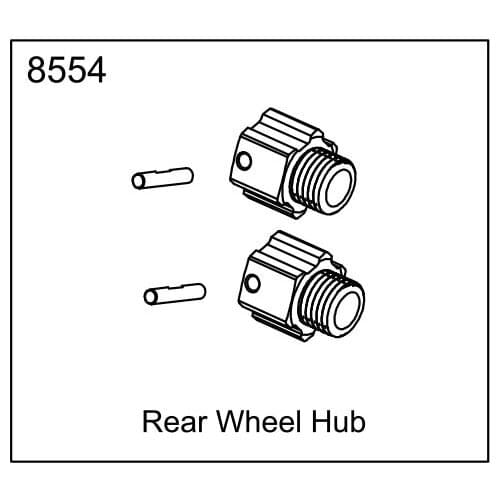 ZD racing EX07 accessories super sports car 1/7 original accessories 8554 rear wheel coupler