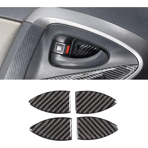 Car door bowl decorated patch interior Handle Protector Cover sticker for Toyota RAV4 2006-2012 accessories carstyling