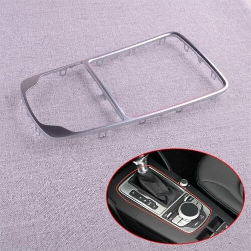 CITALL 8V0864260A 3Q7 8V0864260B3Q7 Front MMI Center Console Surround Cover Trim Frame Fit for AUDI A3 S3 RS3 2016 2017 Chrome