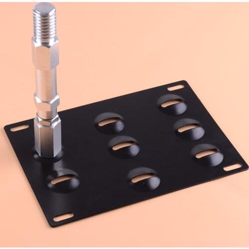 CITALL Car Front Bumper Tow Hook License Plate Mounting Bracket Holder Adapter Fit for Audi VW MK6 Golf 2006 2007 2008 2009