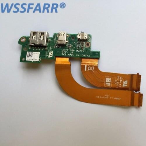 FOR Dell Venue 11 Pro 7140 Micro USB Charge Port Mini HDMI JCT2 USB Board WITH CABLE