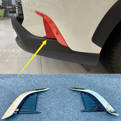 For toyota corolla cross 2019 2020 2021 Front Fog Light Eyebrow Cover frame trim ABS Chrome Exterior car Accessories 2pcs/set