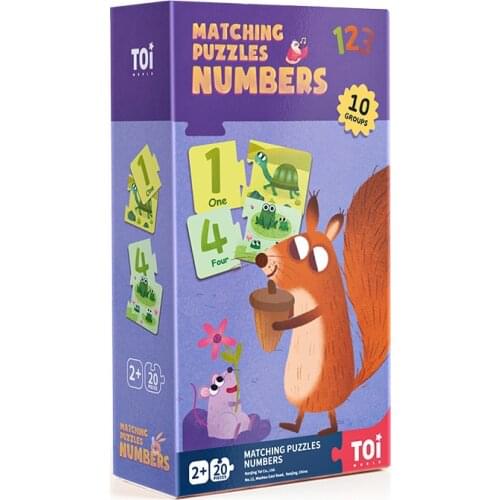 Toi Children Early Education Baby Colorful Cartoon Interesting Match Sorting Paper Jigsaw Puzzle Toys More Than 1.5 Years Old