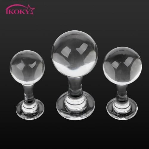 IKOKY Prostate Massage Sex Toys for Women Sex Products Vagina Ball Female Masturbation Crystal Glass Anal Plug