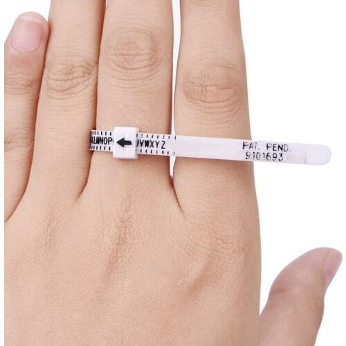 High Quality Ring Sizer UK/US Official British/American Finger Measure Gauge Men And Womens Sizes A-Z Jewelry Accessory Measurer