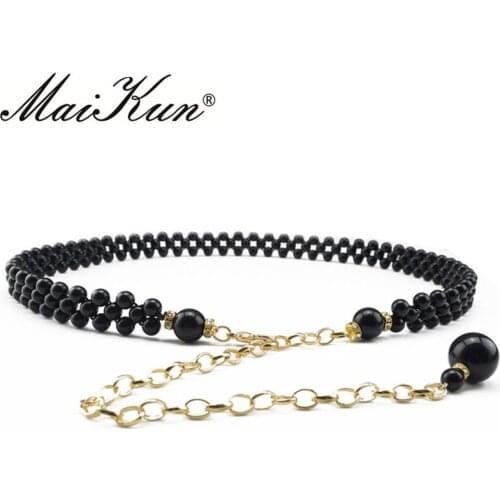 New Fashion Design Elegant Faux Pearl Rhinestone Belts for Women White Crystal Rhinestone Pearl Wedding Bridal Dress Cummerbund