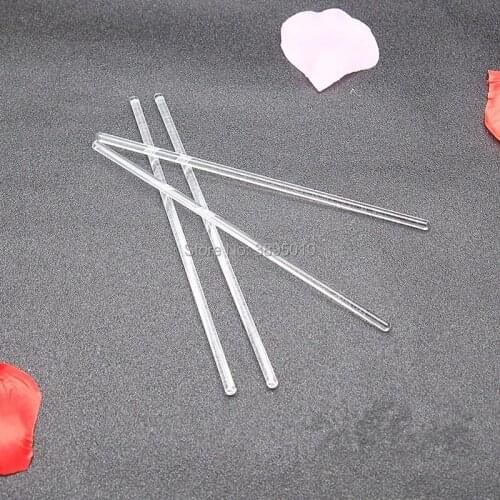 15cm Clear Round Head Borosilicate Glass Stirring Rod for Laboratory Families Schools Factories Drainage Bar Mixer Work F985