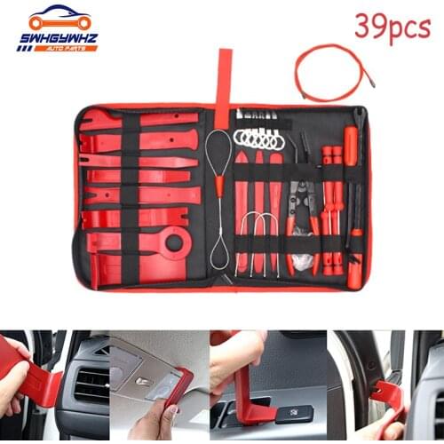 39 Pcs Car Disassembly Tool Set Interior Door Clip Panel Trim Dashboard Removal Tool Dashboard Car DVD Removal Hand Tool Kit