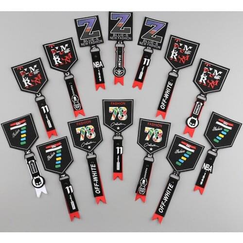 Embroidery Letter Patch with Ring Bijoux for Clothes bags and suitcases Motorcycles and Cars Gifts Tag 10 pcs/lot