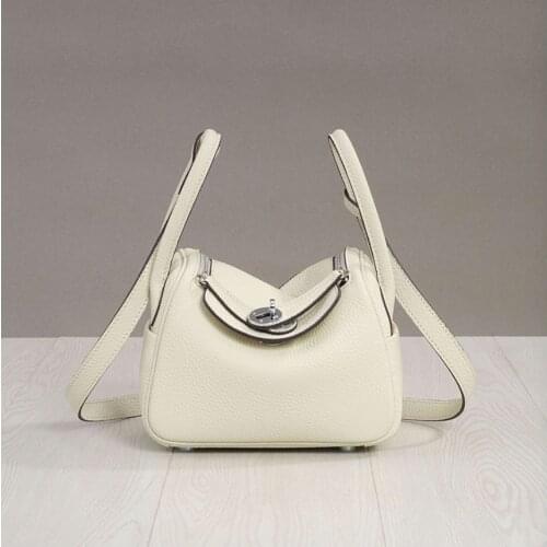 2021 Summer New Medicine Bag, Doctor Bag, High-quality First Layer Cowhide Single Shoulder Handbag Leather Handbag
