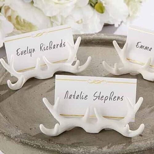 New Arrival Wedding Decoration Resin Antler Place Card Holder Table Place Cards Seat Card 80pcs/lot Free Shipping