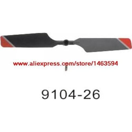 Wholesale Double Horse 9104 DH9104 RC Helicopter Spare Parts Tail blade red Free Shipping