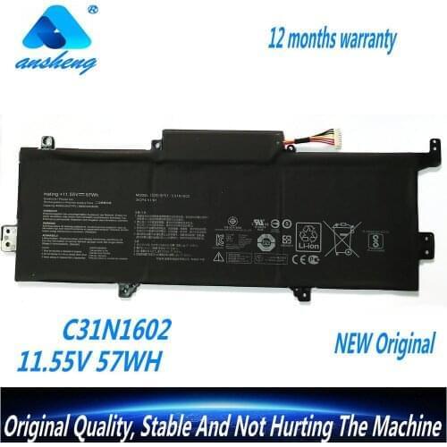 Genuine C31N1602 Laptop Battery For Asus Zenbook U3000 U3000U UX330 UX330U UX330UA UX330UA-1A UX330UA-1B UX330UA-1C