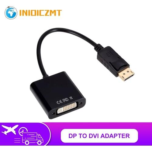 1080P DP to DVI Converter DisplayPort Male to DVI Female Professional Display Adapter for PC Laptop DP To DVI Input Monitor