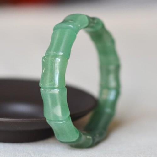 Drop Shipping Natural Green Dongling Jades Bracelets Hand String Bracelet Bangle Gift for Womens Fashion Stone Jewelry