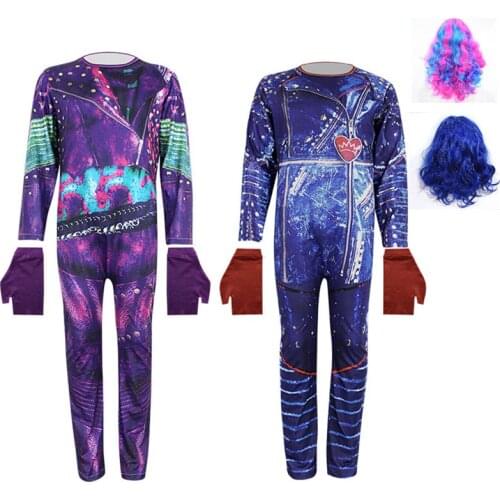 Descendants 3 Pink Audrey Costumes girl Halloween Costumes for Kids figure Party Costume Cosplay Fantasia costumes