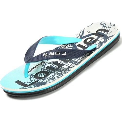 Fashion Mens Sandals Beach Summer Outdoor Slippers Trend Beach Non-Slip Deodorant Pin-Up Outer Wear Breathable Funny Flip Flops