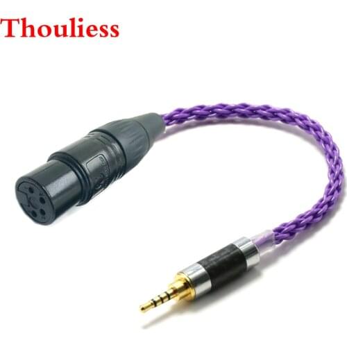 Thouliess HIFI 10cm 2.5mm TRRS Balanced Male to 4-Pin XLR Balanced Female Audio Adapter Cable For AK240 AK380 AK320 DP-X1