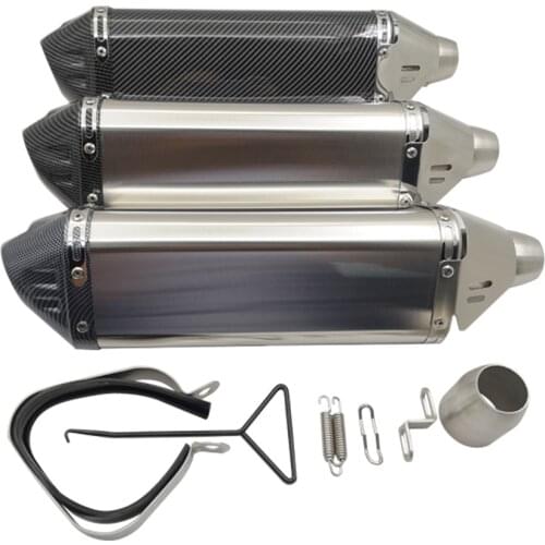 Universal AK Motorcycle Exhaust Pipe Muffler Silencer Escape With DB killer For 35-51mm CB400 GY6 nmax msx125 crf 230 gsr 600