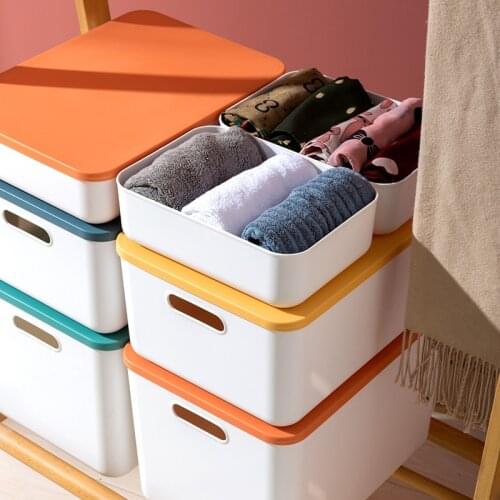 Waterproof Storage Boxes Toys Snack Clothes Socks Sundries Organizers Home Bedroom Closet Cosmetics Laundry Storage Basket