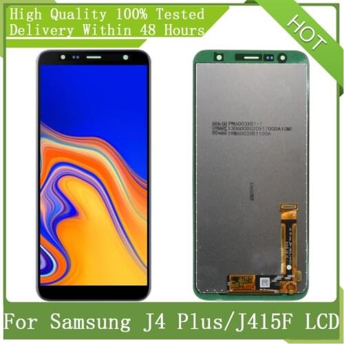 6.0" SUPER AMOLED For Samsung J4 + 2018 J4 Plus J415 J415F J410 LCD Display Touch Screen Digitizer Assembly Parts+Service Pack