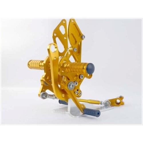 Golden Rearset Rear Set Footpegs for 2009-2011 Aprilia RSV4 RSV-4 FACTORY 2010