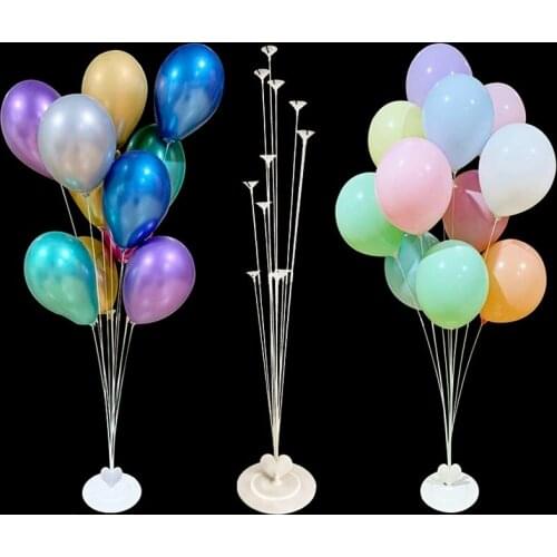 11Tubes Balloon Stand Holder Column Confetti Balloons Happy Birthday Ballon Kids Baby Shower Wedding Party Decoration