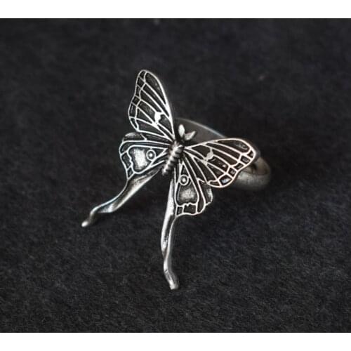 12pcs Design Butterfly Rings Retro Open Rings For Women Adjustable Finger Ring Girl Jewelry Gift