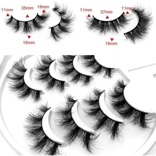 70/350Pairs Mink Eyelashes False Eyelashes Crisscross Natural Fake lashes Length 8-25mm Makeup 3D Mink Lashes Extension Eyelash