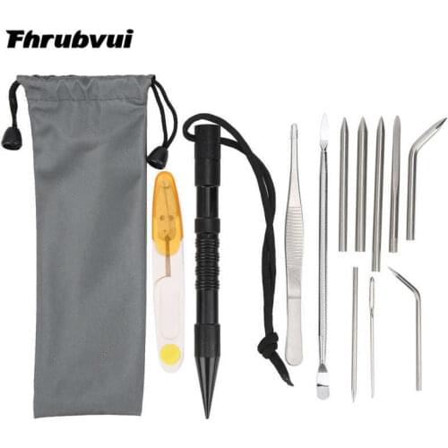 Aluminum cord cord stitching needle sleeve DIY knitting kit 12 pieces/set Camping umbrella rope