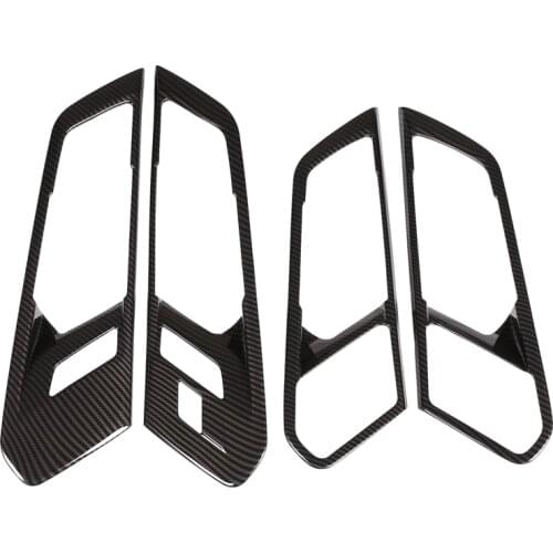 Car ABS Carbon Fiber Interior Door Handle Trim Accessories for -BMW X5 G05 2019