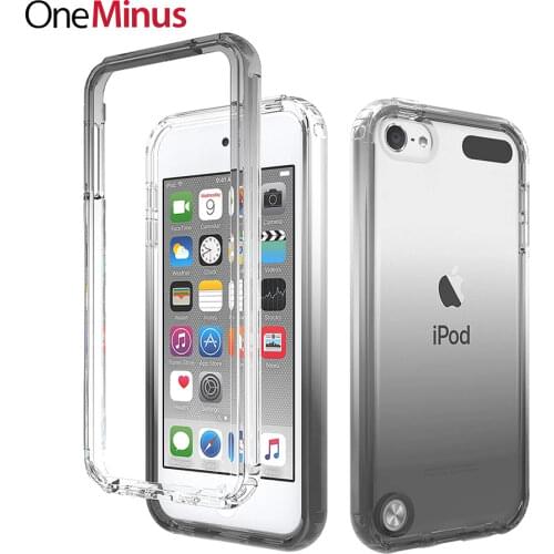 Armor Protective Case for ipod Touch 5 6 7 Cover Gradient Frame Heavy Duty Full 2 Layers Hard Clear Back Shell Skin Coque Color