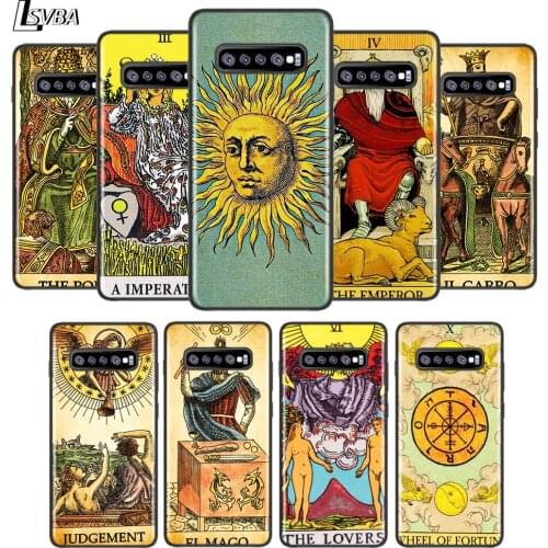Luck Prediction Tarot For Samsung Galaxy Note 20 10 9 8 S21 S10 S10E S9 S8 S7 Ultra Lite Plus Pro Black Soft 5G Phone Case