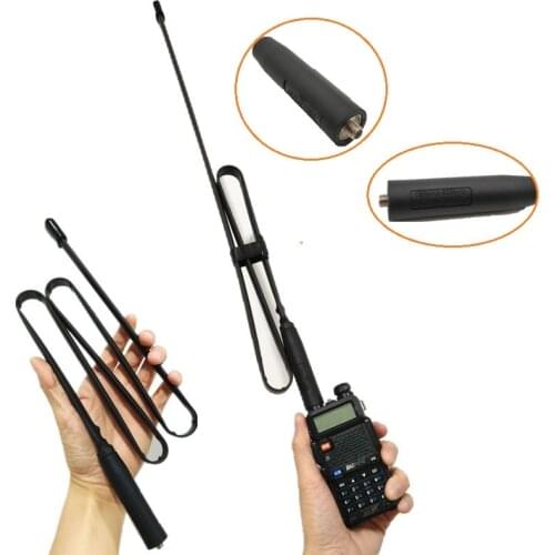CS Tactical Antenna for BAOFENG UV-5R UV-82 UV-6R BF-F8 Walkie Talkie VHF UHF Radio Transceiver Fordable SMA-F Antenna